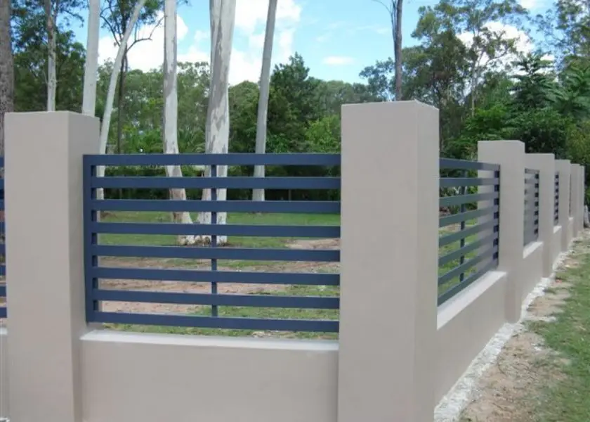 Pagar Tembok Minimalis Kombinasi Besi Hollow